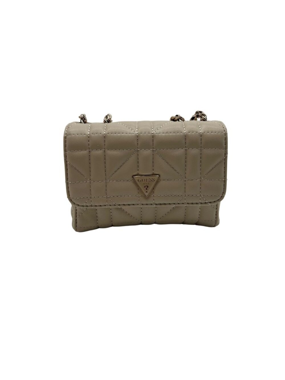 Guess Beige Leather Crossbody Bag